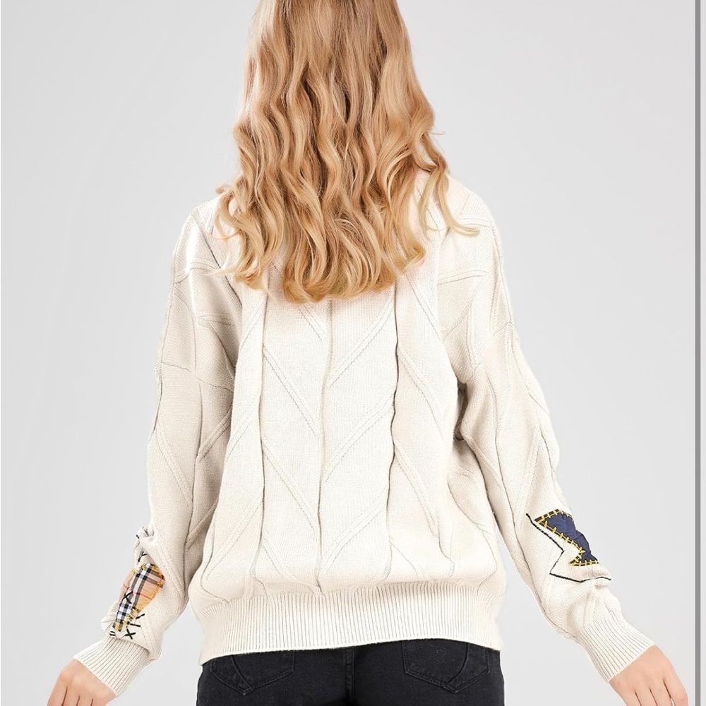 Colorful Button Cream Cardigan - Picture 5 of 5